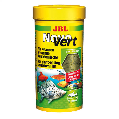 JBL ProNovo Spirulina Flakes - pehelytáp (M-es méret) növény/algaevő akváriumlakók részére (8-20cm) 250ml/40g