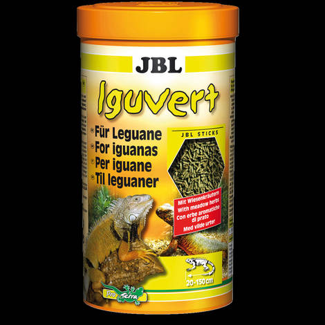 JBL Iguvert - Teljesértékű, granulált eleség leguánok és más növényevő gyíkok részére (250ml)