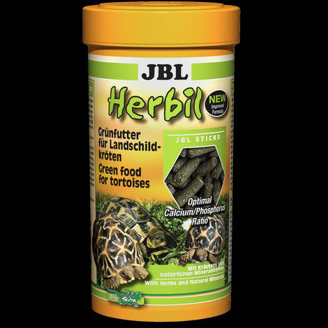 JBL Herbil Green Foods - Teljesértékű zöldtakarmány pelletteleség szárazföldi és víziteknősök részére (1liter)