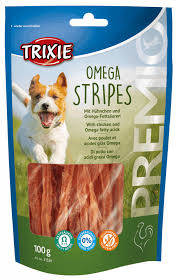 Trixie Premio Omega Stripes - jutalomfalat (csirkemell) kutyák részére (100g)