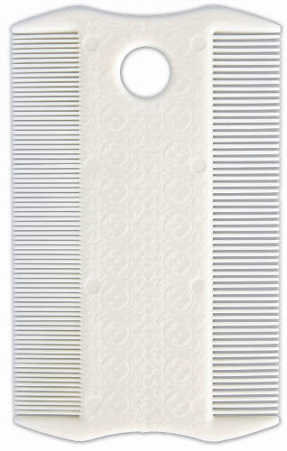 Trixie Flea and Dust Comb, double sided - bolhafésű (műanyag, fehér) kutyák és macskák részére (9cm)