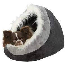 Trixie Minou Cave - plüss barlang (sötétszürke, világos szürke) kutyák részére (41X30X50cm)