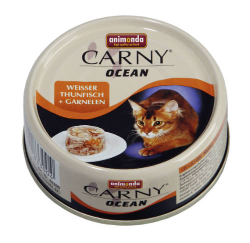 Animonda Carny Ocean Adult (fehér tonhal,garnélarák) konzerv - Felnőtt macskák részére (80g)