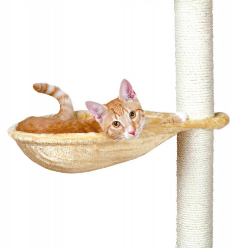 Trixie Hammock for Scratching Posts - Függőágy kaparó oszlopra (bézs) macskák részére (Ø40cm)