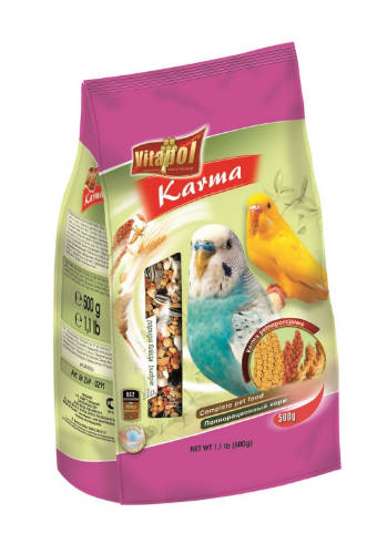Vitapol Karma Complett - Teljesértékű eledel hullámos papagáj részére (500g)