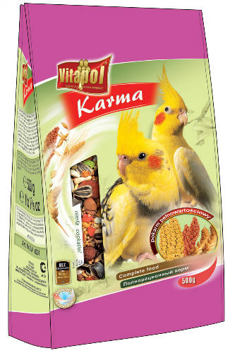 Vitapol Karma Complett - Teljesértékű eledel - nimfa papagájok részére (500g)