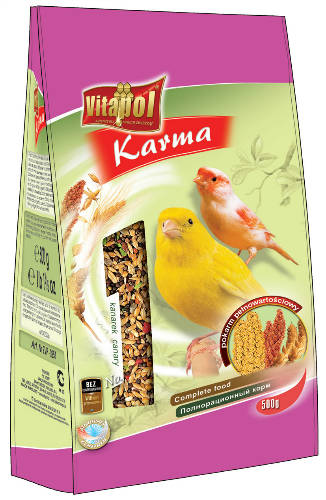 Vitapol Karma Complett -Teljesértékű eledel kanárik részére (500g)