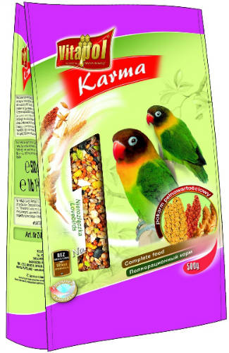 Vitapol Karma Complett - Teljesértékű eledel - törpepapagájok részére (500g)