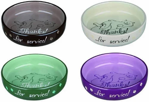 Trixie Ceramic Bowl - kerámia tál (színes) macskák részére (0,3l /Ø11cm)