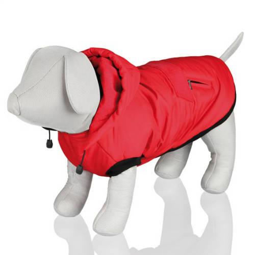 Trixie Palermo Dog Winter Coat - téli kabát (piros,fekete) kutyák részére (XS) 30cm