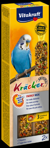 Vitakraft Kracker Dupla Rúd (Energy Kick) – kiegészítő eleség Hullámos papagáj részére (60g)