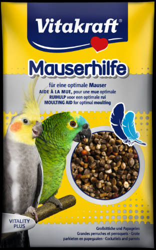 Vitakraft Moulting Aid Vitality Plus (tollváltás) - kiegészítő eleség nagypapagájok részére (25g)