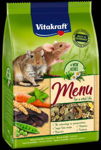 Vitakraft Menu (Egér,futóegér) - teljes értékű eledel (400g)