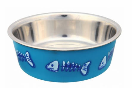 Trixie Stainless Steel Bowl - fém tál (több féle színben) macskák részére (0,25l /Ø12cm)