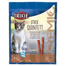Trixie  Stick Quintett Whit Lamb und Turkey - jutalomfalat (bárány,pulyka) macskák részére (5x5g)