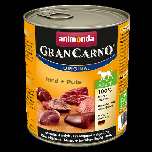 Animonda GranCarno Adult (marha,pulyka) konzerv - Felnőtt kutyák részére (800g)