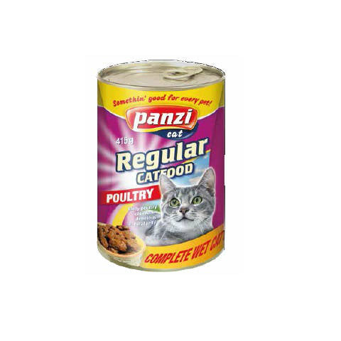 Panzi Regular Adult (szárnyas) konzerv - Felnőtt macskák részére (415g)