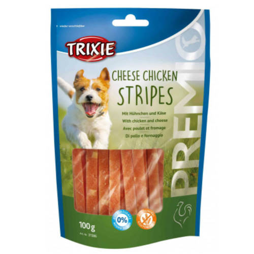 Trixie Premio Cheese Chicken Stripes - jutalomfalat (csirke,sajt) kutyák részére (100g)