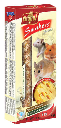 Vitapol Smakers rúd (sajt) - prémium duplarúd - egér,hörcsög, patkányok részére (90g)