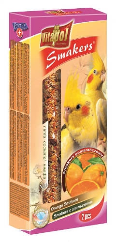 Vitapol Smakers rúd (narancs) - prémium duplarúd - nimfa papagáj részére (90g)