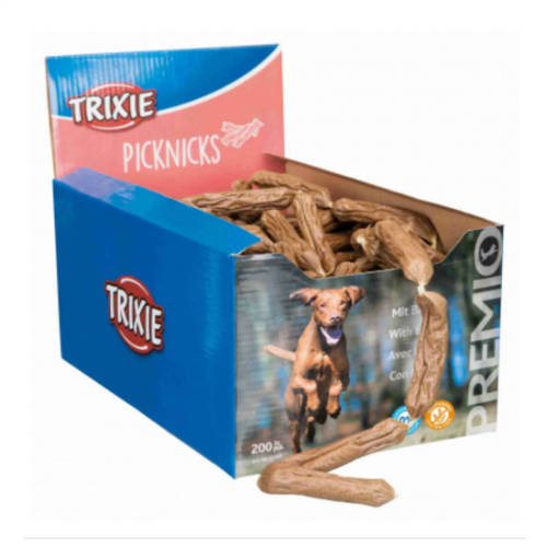 Trixie PREMIO Picknicks - jutalomfalat (bacon) kolbász (8cm) 8g/200db- (csak gyűjtőre/200db)