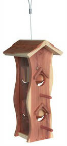 Trixie Food Dispenser - kültéri madáretető (natúr) 600ml/12x29x14cm