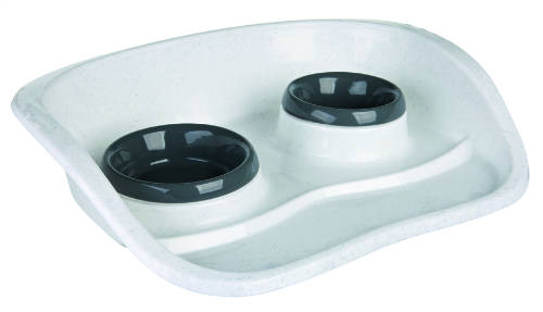 Trixie Dinner Set - Műanyag tál szett (vegyes színekben) macskák részére (0,25l /Ø 9cm és 0,3l /Ø 11cm)