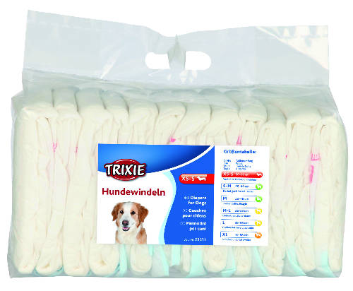 Trixie Diapers for Female Dogs - pelenka szuka kutyák részére (L) 12db (38-56cm)