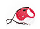 Flexi New Classic "S" (piros) - szalagos automata póráz (5m)