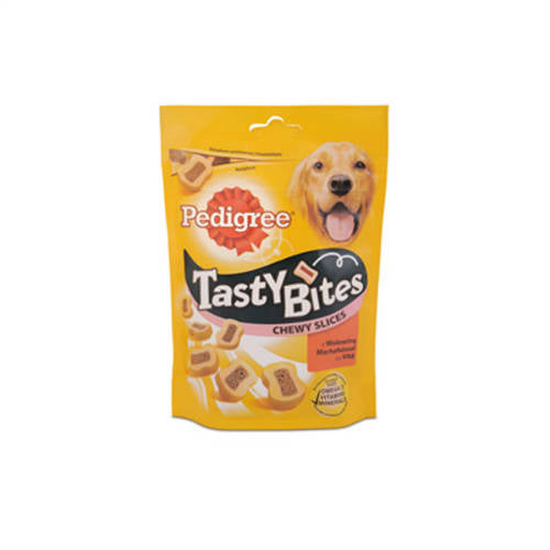 Pedigree Tasty Minis Chewy Slices - jutalomfalat (marhás, baromfi) kutyák részére (155g)
