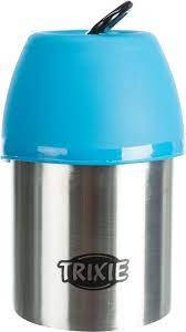 Trixie Bottle with Bowl - itató palack (fém) utazáshoz (300ml)
