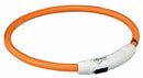 Usb, vílágitó nyakörv narancs L-XL