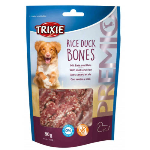 trixie 31742 Premio Rice Duck Bones, 80g