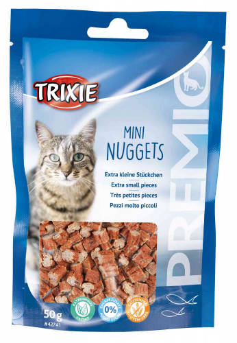 Trixie Mini Fish Nuggets - jutalomfalat (hal) macskák részére (50g)