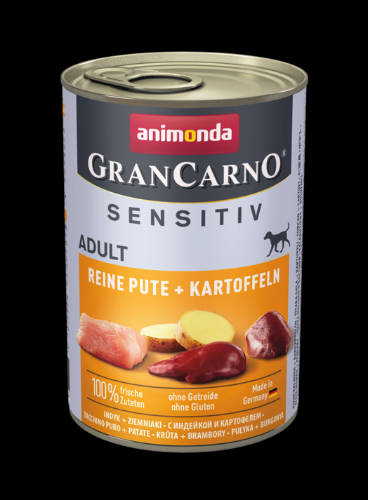 Animonda GranCarno Sensitiv Adult (pulyka,burgonya) konzerv - Felnőtt kutyák részére (400g)