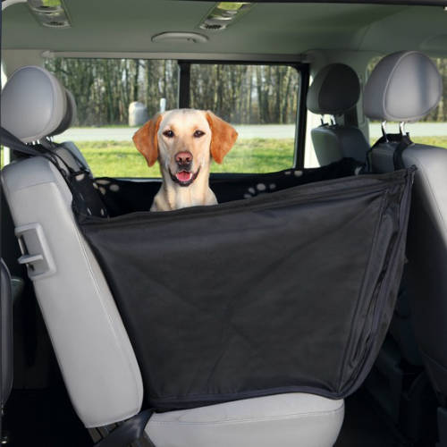Trixie Protective Car Seat Cover - Autós ülésvédő huzat (fekete/bézs) hátsó ülésre (0,5x1,45m)
