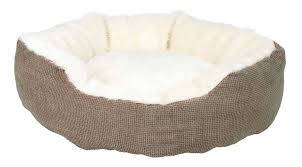 Trixie Yuma Bed - kerek, peremes fekhely (barna/gyapjú fehér) kutyák részére (Ø45cm)