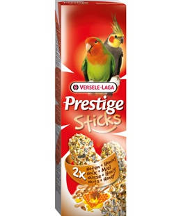 Versele Laga Prestige Sticks Dupla Rúd (Méz,mogyoró) - kiegészítő eleség nagypapagájok részére (140g)