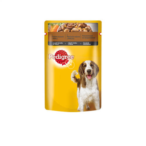 Pedigree Adult alutasakos eledel - pulykahússal és sárgarépával - szószban (100g)