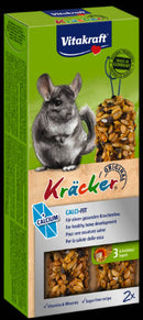 Vitakraft Kracker Dupla Rúd (Calci Fit) – kiegészítő eleség Csincsillák részére (112g)