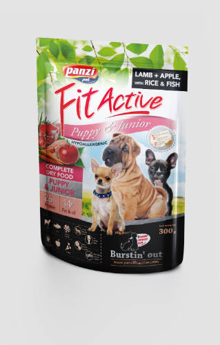 Panzi FitActive Hypoallergenic Puppy Lamb (bárány,rizs,alma) száraztáp - Kölyök kutyák részére (300g)