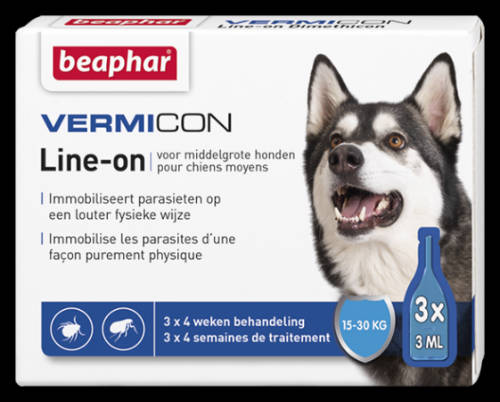 Beaphar Vermicon - Rácsepegtető oldat (Spot On) kistestű kutyák részére (15-30kg)