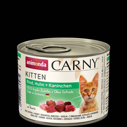 Animonda Carny Kitten (marha,csirke,nyúl) konzerv - Kölyök macskák részére (200g)