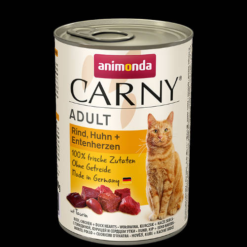 Animonda Carny Adult (marha,csirke,kacsaszív) konzerv - Felnőtt macskák részére (400g)