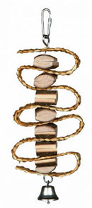 Trixie Nibbling Toy - játék (szalmaszalaggal) díszmadaak részére (21cm)