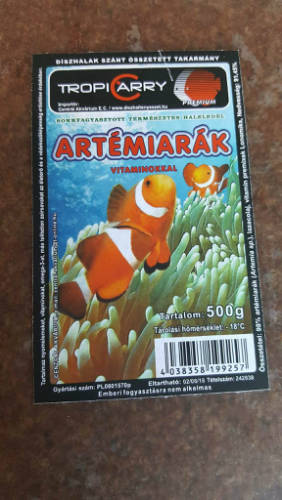Fagyasztott TropiCarry Artémiarák - díszhalak részére (500g)