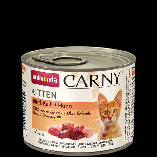 Animonda Carny Kitten (marha,borjú,csirke) konzerv - Kölyök macskák részére (200g)