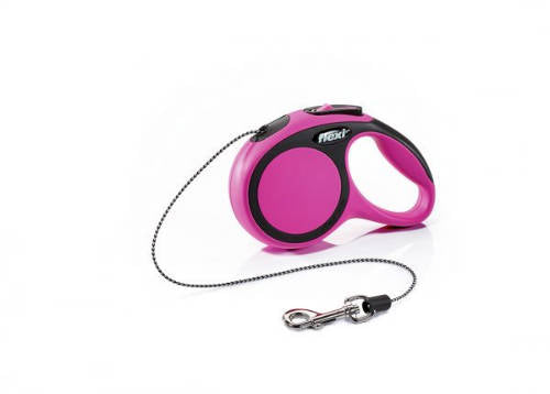 Flexi New Comfort "XS" (pink) - zsinóros automata póráz (3m)