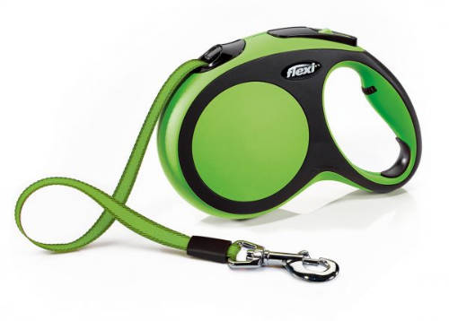 Flexi New Comfort "L" (zöld) - szalagos automata póráz (5m)