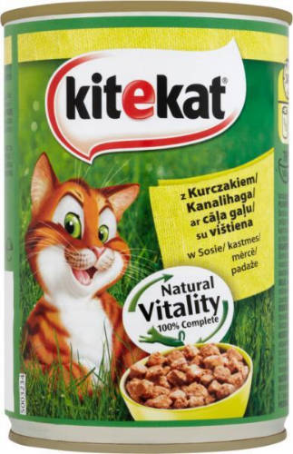 Kitekat Adult konzerv - csirkehús - mártásban (400g)